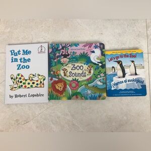 Children's Books Set - Zoo/Themed Sound Book